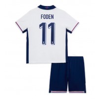 Camiseta Inglaterra Phil Foden #11 Primera Equipación para niños Eurocopa 2024 manga corta (+ pantalones cortos)